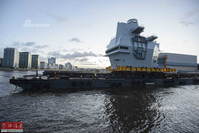 仍用中国设备建造：英军第二艘女王级航母将下水