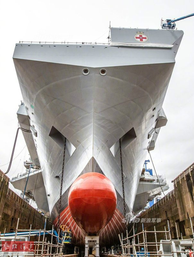 仍用中国设备建造：英军第二艘女王级航母将下水