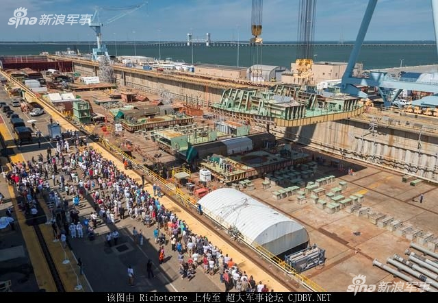 中国航母还需抓紧：美军第2艘福特级航母已成形