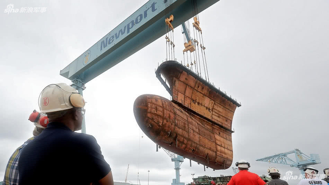 中国航母要抓紧:美军第2艘福特航母舰体完成合拢