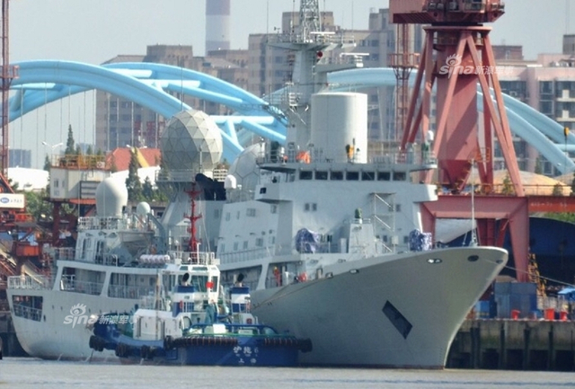 700公里外定位航母：我军第10艘电子侦察船曝光