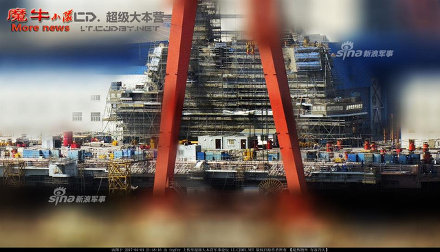 假期赶工即将下水！国产001A航母最新高清大图