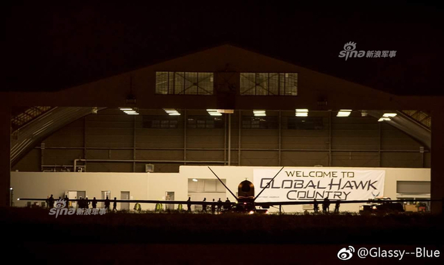 针对朝鲜还是中国？美军全球鹰无人机抵达日本