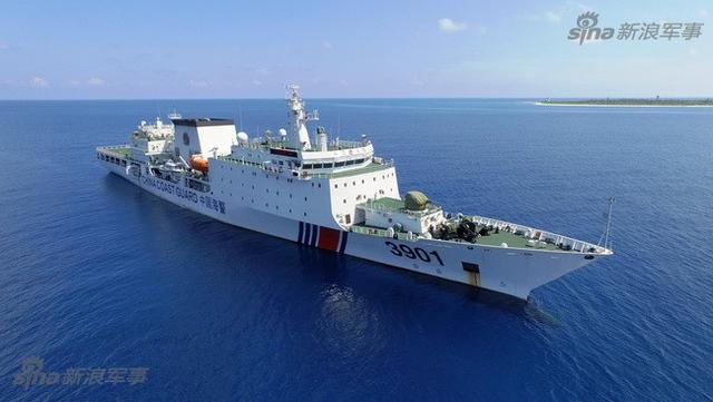 祖国疆域!万吨海警船巡航西沙