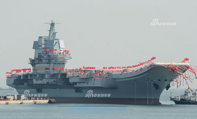 国产航母舾装最新进展:又安上脚手架继续装修