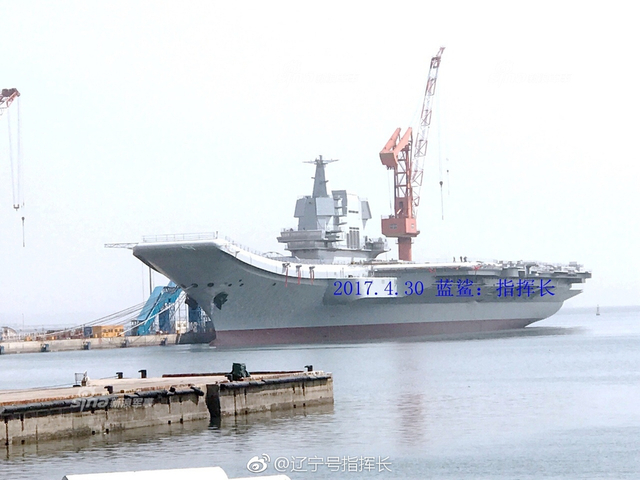 国产航母舾装最新进展:又安上脚手架继续装修