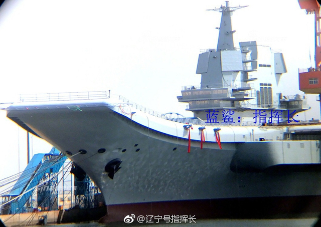 国产航母舾装最新进展:又安上脚手架继续装修
