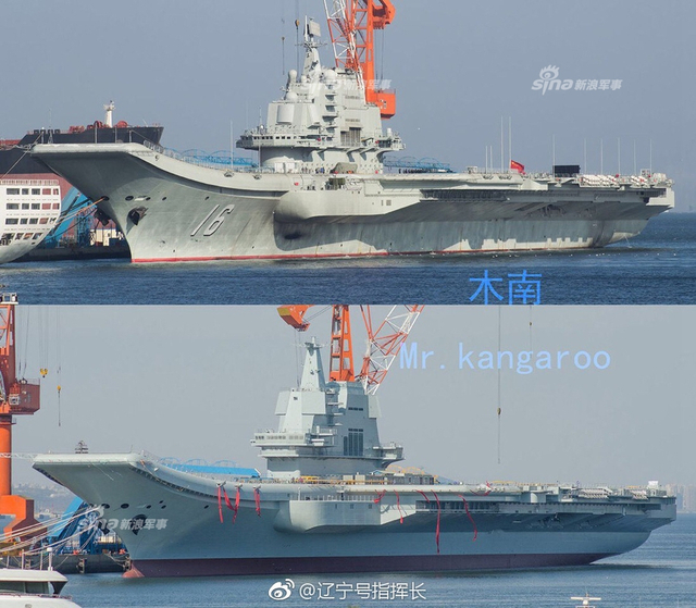 撸起袖子加油干！国产航母挂横幅052D加速舾装