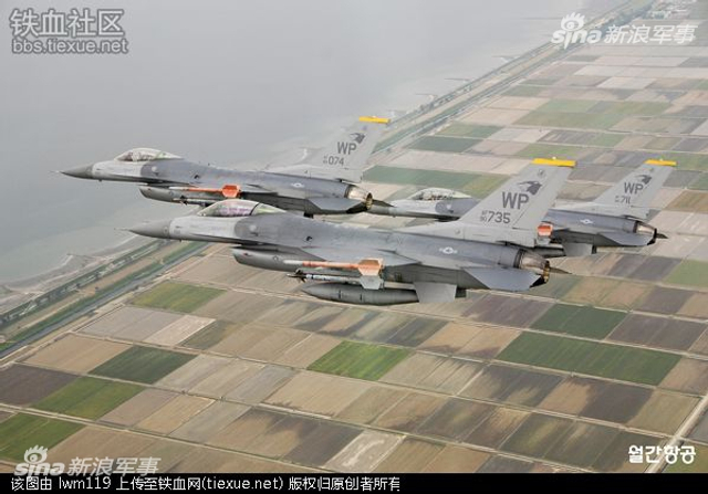 给粑粑当陪练?韩国F16战机参加美空军红旗军演