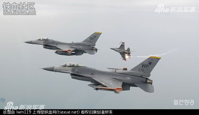 给粑粑当陪练?韩国F16战机参加美空军红旗军演