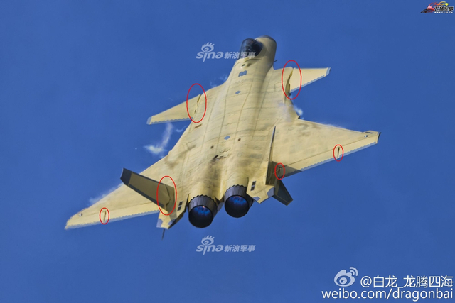 细品歼20战机隐身设计细节：和F22一样纤毫不失