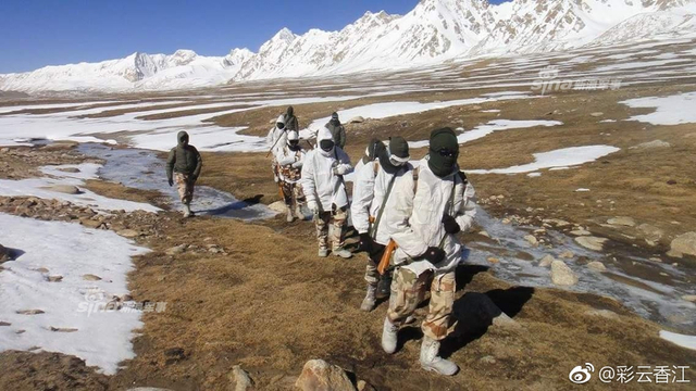 印度组建山地部队针对中国:在高原雪地中训练