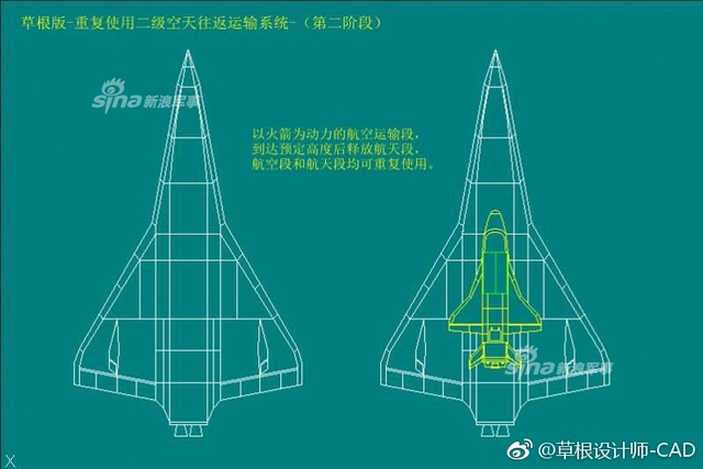 网友绘中国三种空天飞机设计图：即将变为现实