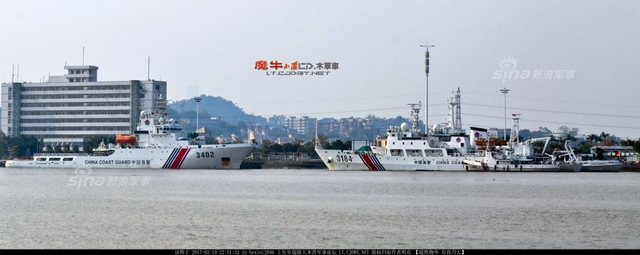 准备和日本海上保安厅团战！中国海警船大集合