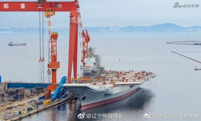 国产航母舾装中:舰载机仅次美