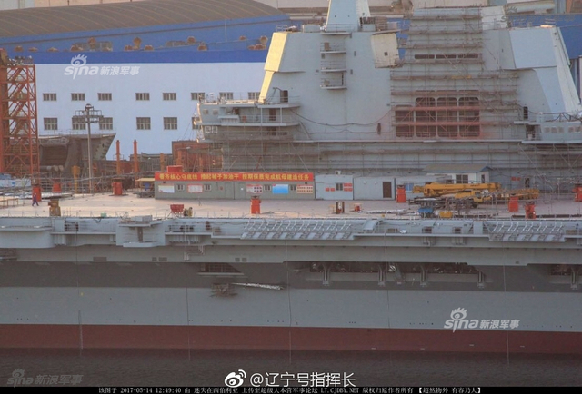 国产001A航母紧张舾装中：舰载机数量仅次美国