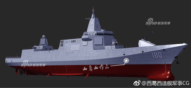 网友制作大改版055驱逐舰!科幻造型超ddg1000
