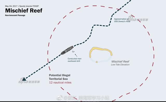 美军舰闯南海:一名水兵失踪