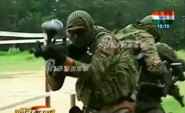 看看对手的水平!印度特种部队训练好像真人CS