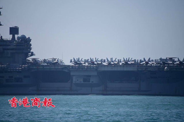 有必要敲打他一番！美海军里根号航母载机满满进香港