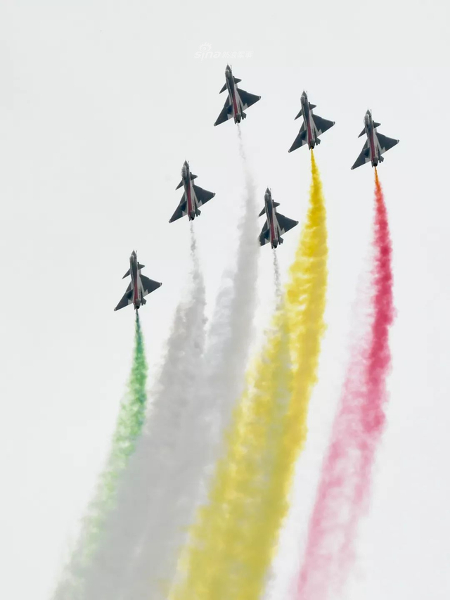 八一飞行表演队歼10献艺展英姿