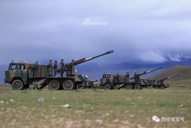 为国御边火力旺！我77集团军卡车炮青藏高原集群射击