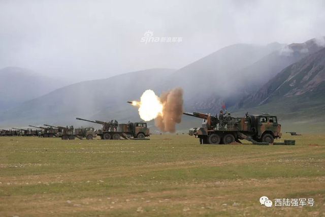 为国御边火力旺！我77集团军卡车炮青藏高原集群射击