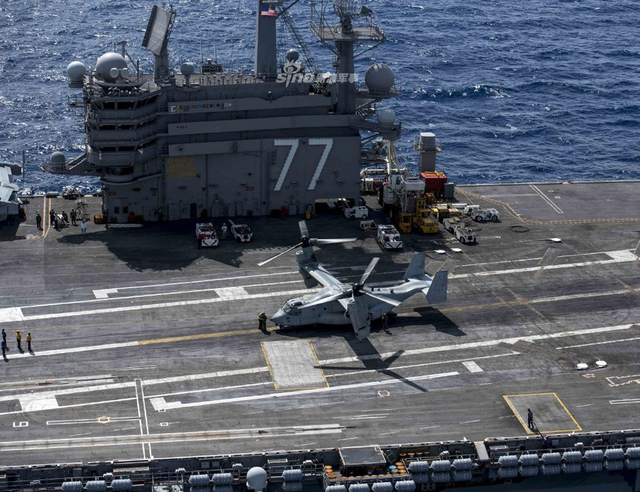 我军何时跟进？美海军倾转旋翼机成功完成航母滑跑起降