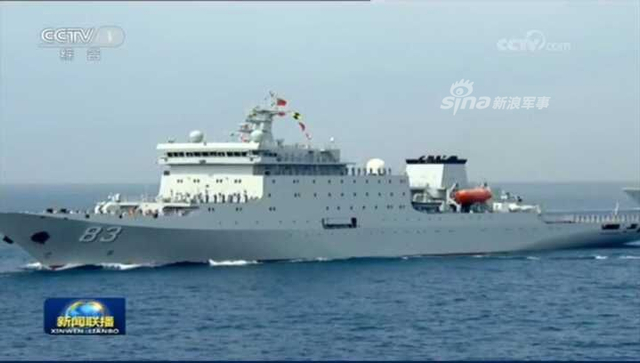 史上最壮观！中国海军南海阅兵辽宁舰领衔编队劈波斩浪