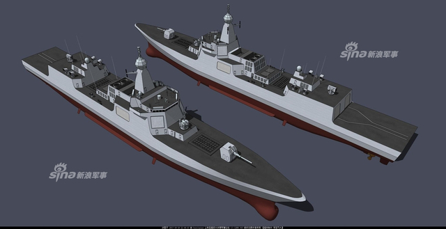 网友绘制052e驱逐舰假想cg
