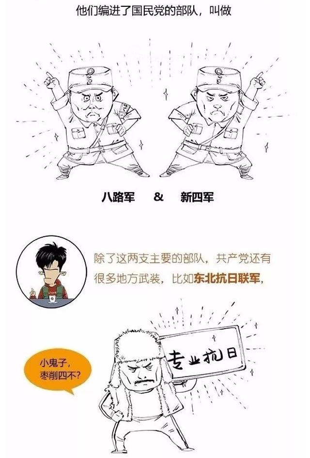 网友幽默漫画讲述解放军的由来