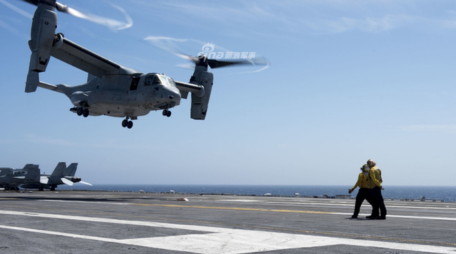 我军何时跟进？美海军倾转旋翼机成功完成航母滑跑起降