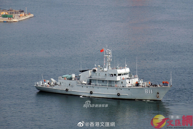 喜迎“八一”!国产航母第7次海试 扫雷舰保障船跟随