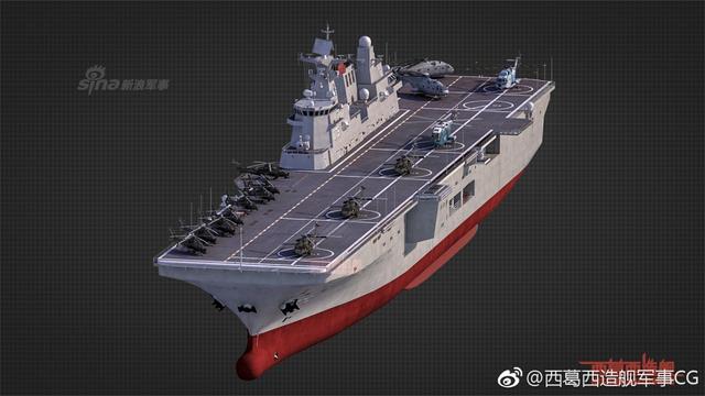 CG图展望我军075两栖攻击舰