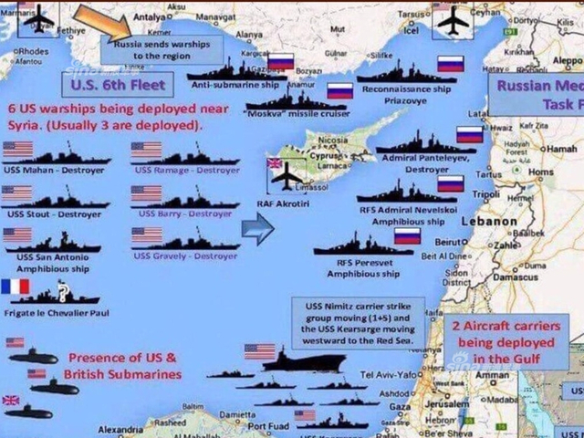 这是要开打？俄军舰队急撤叙利亚防备美军来袭