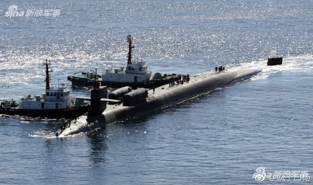 中国海军最危险对手!美军巡航导弹核潜艇抵韩