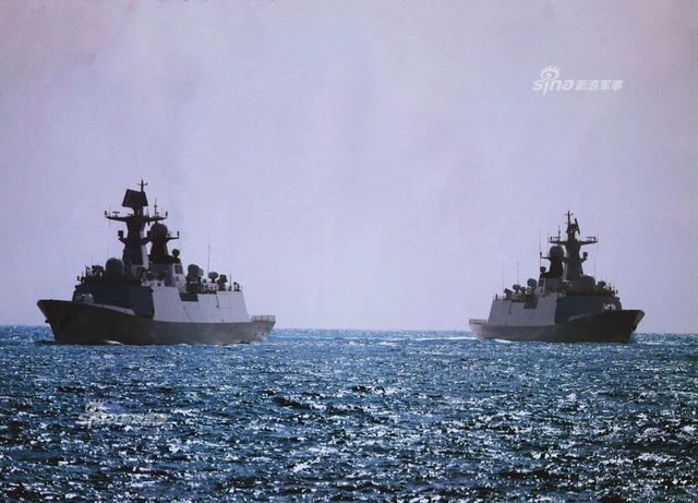 055万吨大驱领衔！中国海军舰艇大洋砺剑美图来袭