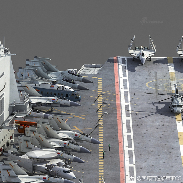 常规动力+电磁弹射?网友CG畅想中国海军第三艘航母