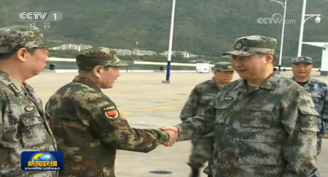 中国海军南海海域海上阅兵
