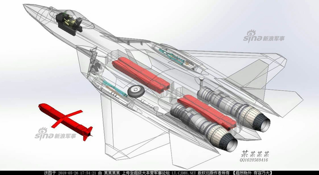 能挂几个导弹？俄罗斯苏57战斗机首曝机腹弹舱