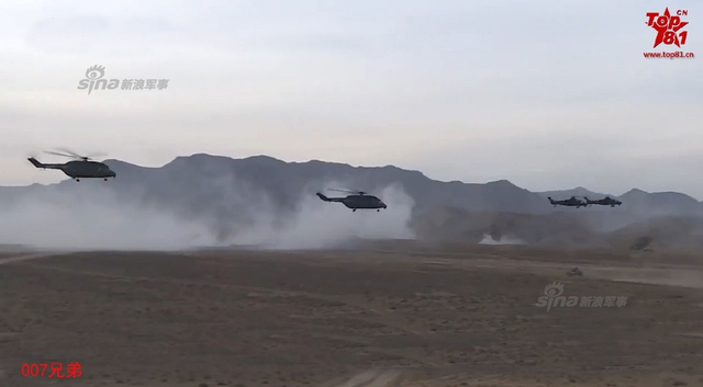 铁翼飞旋守卫天山!我新疆陆航直8G直升机超低空飞行