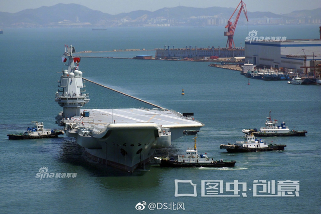 换辽宁舰进坞?我首艘国产航母所在船坞已注水