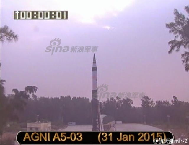 能打到中国东北?印度烈火5洲际导弹第五次成功发射