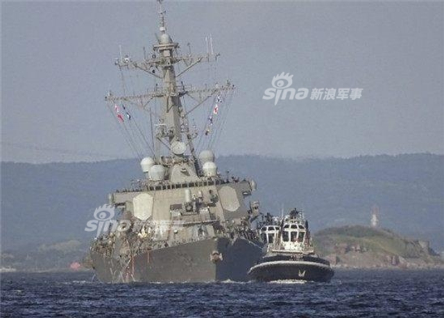 修好再闯中国南海？美军撞船军舰返回美国港口维修