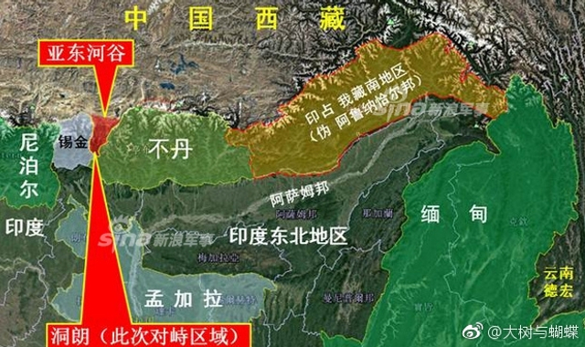 长光卫星已饥渴难耐！印度偷拍我军在洞朗的鬼斧神工