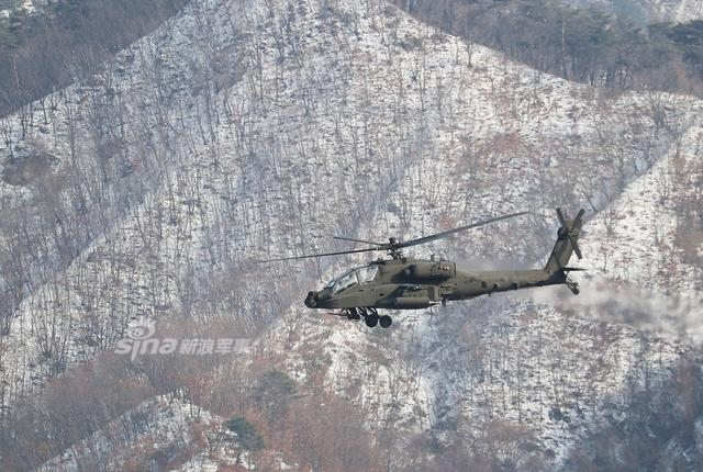 要跟我军武直10交手？韩军阿帕奇冰天雪地练射击