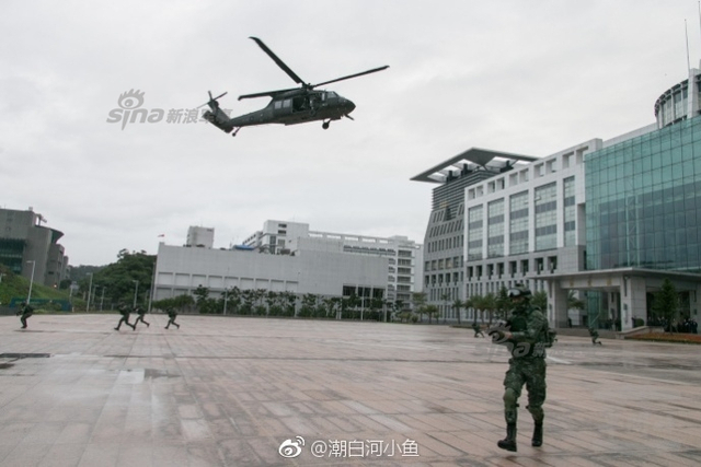 台军演练突袭解放军指挥部 姿势销魂满满日式风