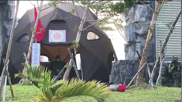 台军演练突袭解放军指挥部 姿势销魂满满日式风