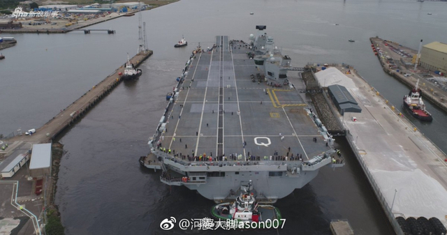 中国航母也要加把劲！英国女王号航母首次试航