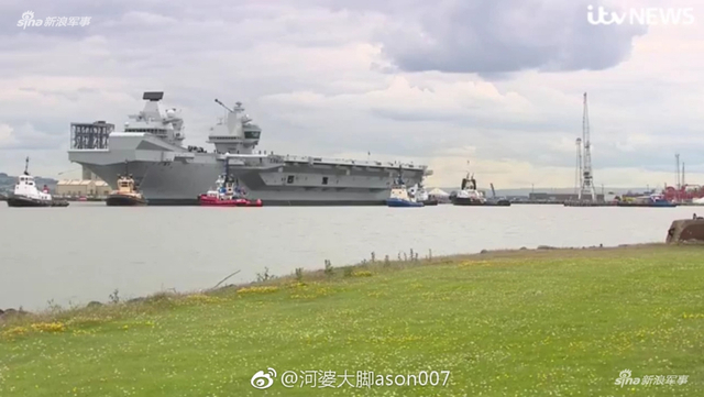 中国航母也要加把劲！英国女王号航母首次试航